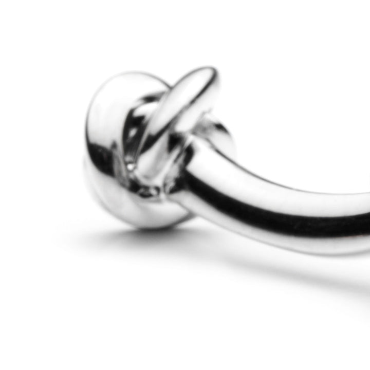 Double Ended Silver Knot Cufflinks Image 5