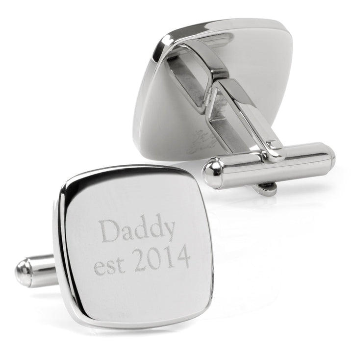 Daddy Established Engravable Cufflinks Image 2