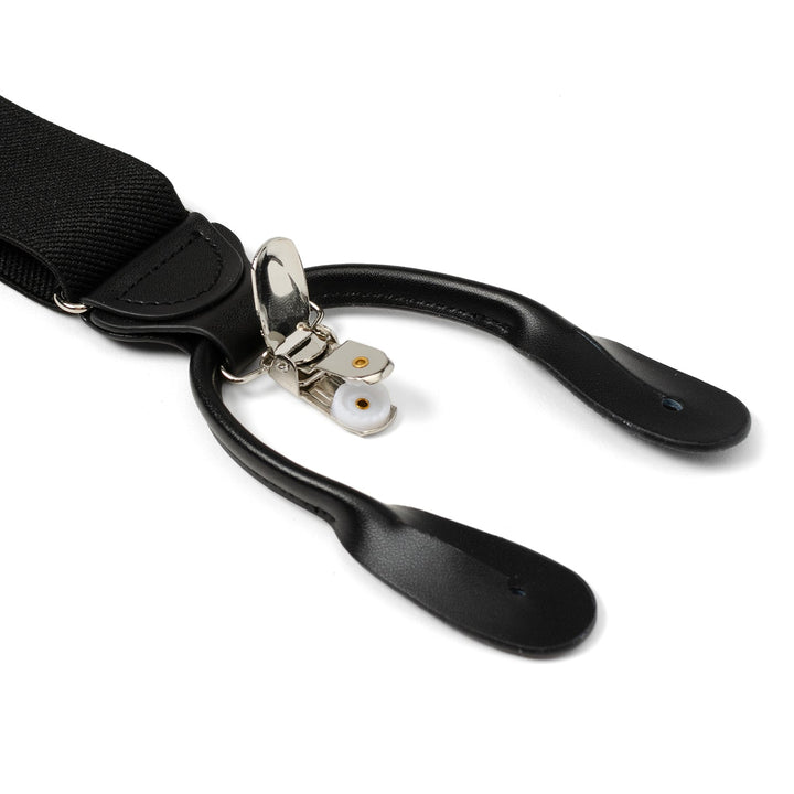 Black Clip/Button Suspenders Image 3