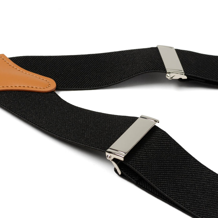 Black Clip/Button Suspenders Image 5