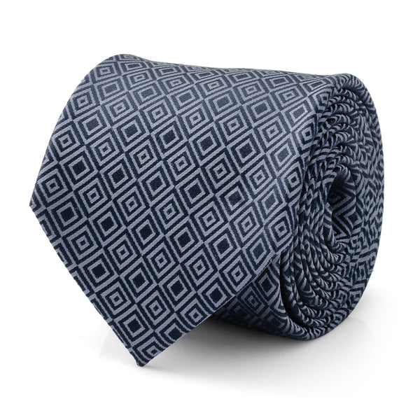 Navy Patterned Men's Tie Image 1