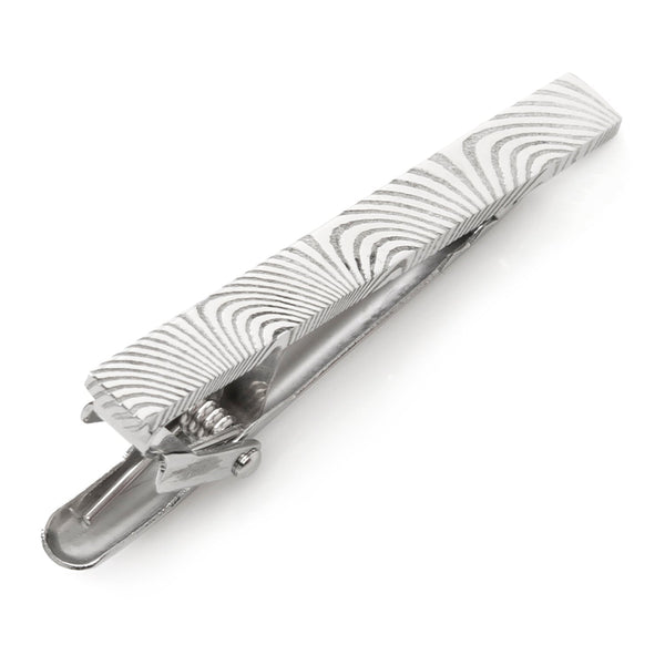 Damascus Stainless Steel Tie Clip Image 1