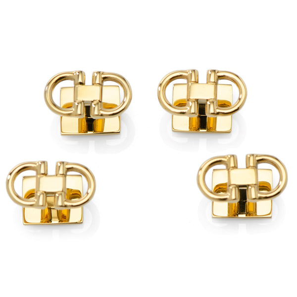 Horse Bit Gold Stainless Steel Studs Image 1