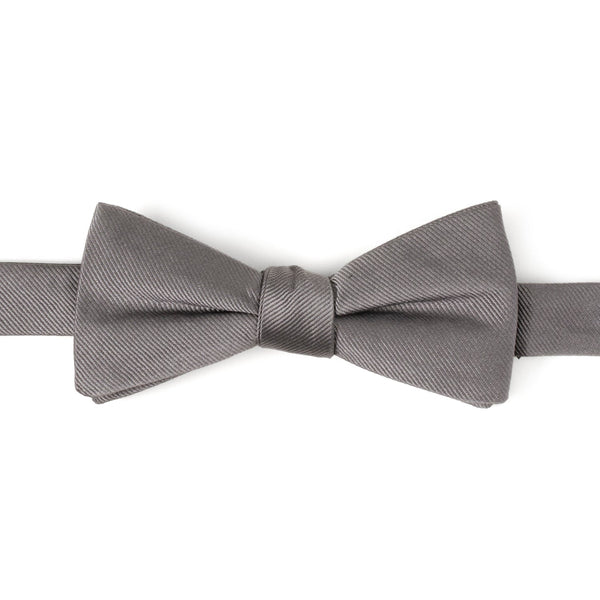 Gray Silk Bow Pre-Tie Image 1