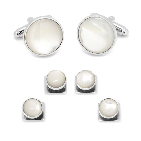 Silver and Mother of Pearl Stud Set Image 1