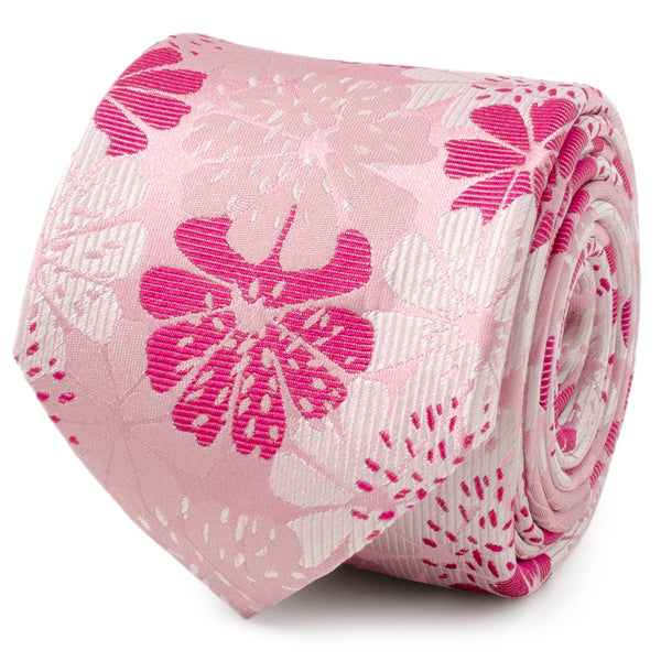 Pink Floral Men's Tie Image 1