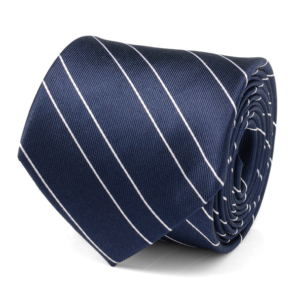 Classic Navy Stripe Men's Tie Image 1