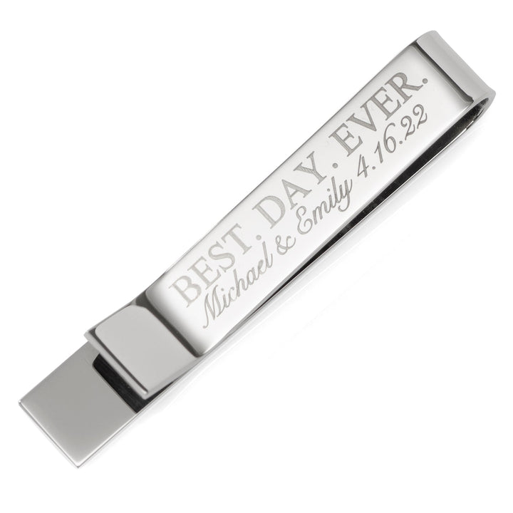 Best Day Ever Engravable Tie Bar Image 4