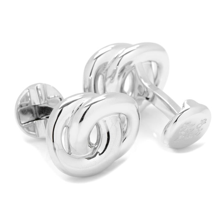 Modern Infinity Sterling Silver Cufflinks Image 2