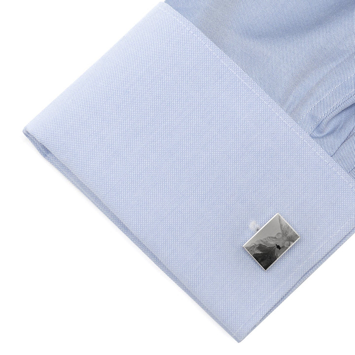 Custom Engraved Block Photo Cufflinks Image 11