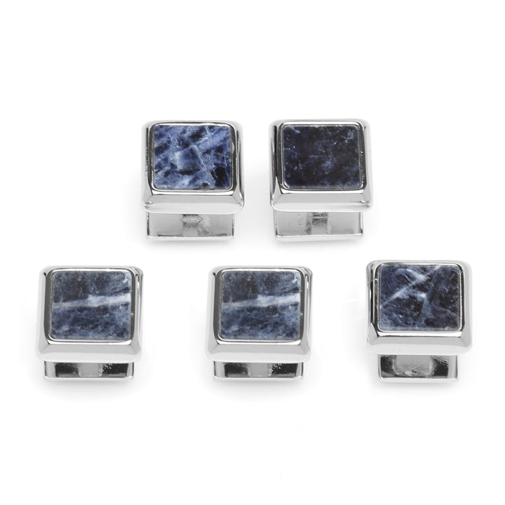 Silver and Sodalite JFK Presidential Stud Set Image 4