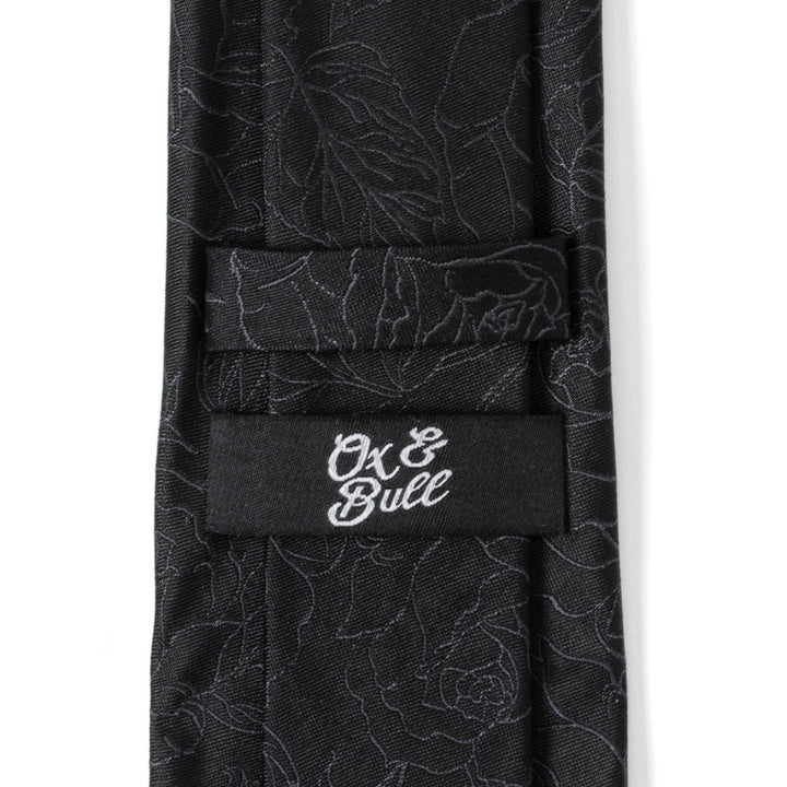 Black Floral Men's Tie Image 5