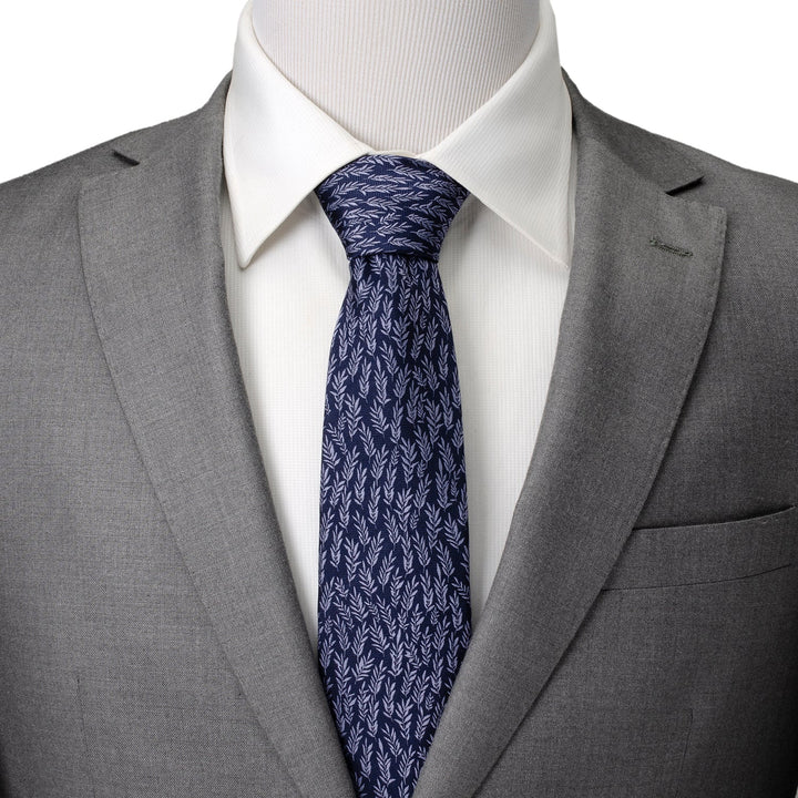 Blue Leaf Men's Tie Image 2