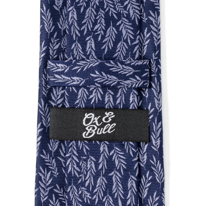 Blue Leaf Men's Tie Image 5