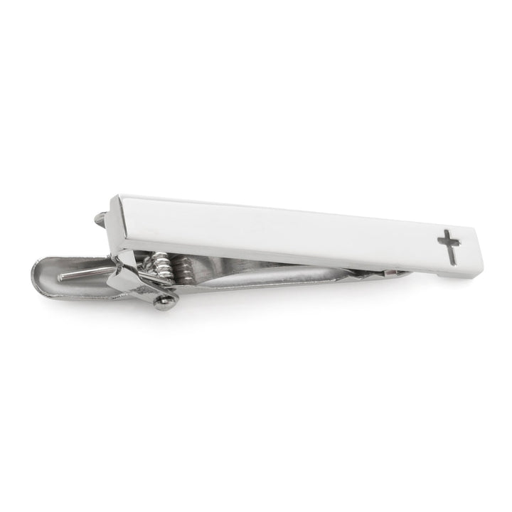 Cross Cutout Stainless Steel Tie Clip Image 4