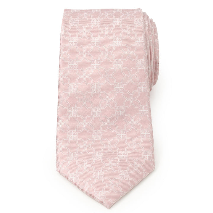 Pink Art Deco Men's Tie
 Image 3