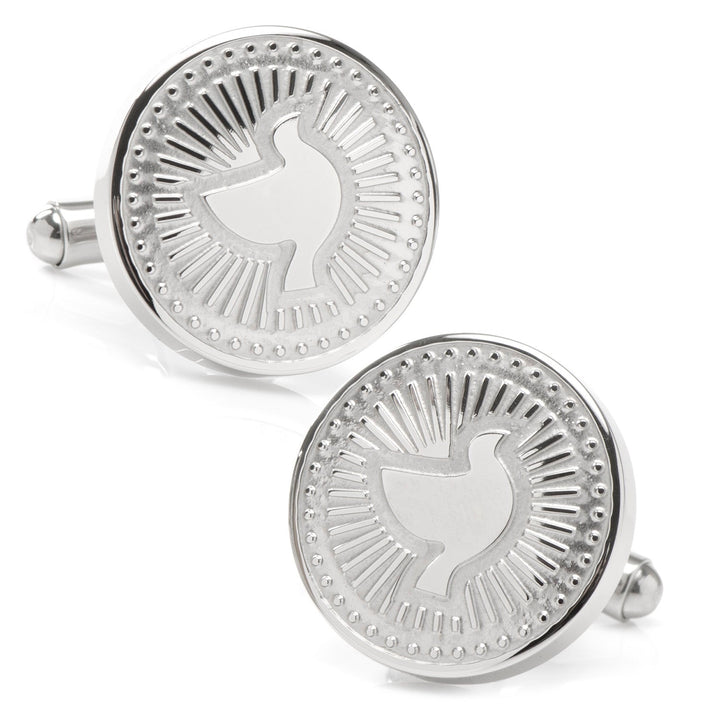 Silver Dove Radial Cufflinks Image 1