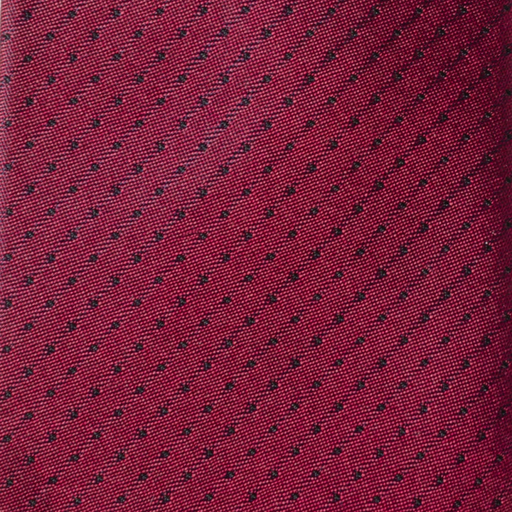 Red Pin Dot Men's Tie Image 4