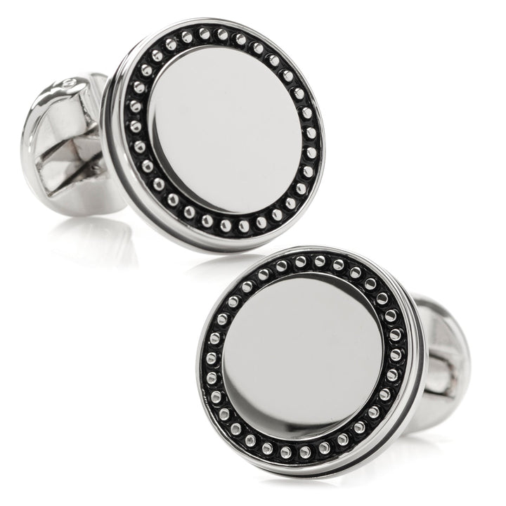 Engravable Studded Cufflinks Image 1