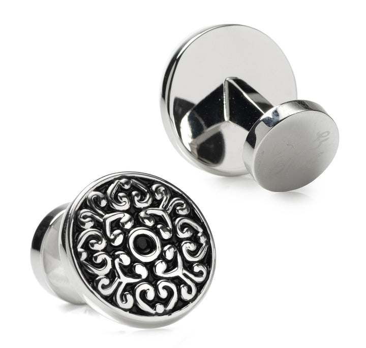 Antique Filigree Round Cufflinks Image 4