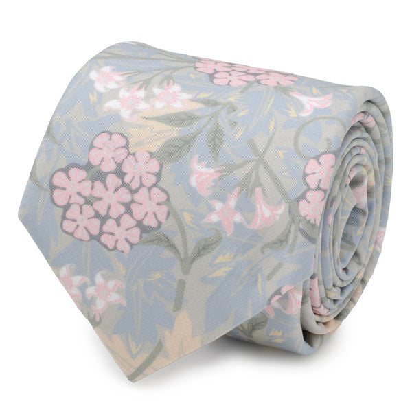 Light Blue Floral Men's Tie Image 1