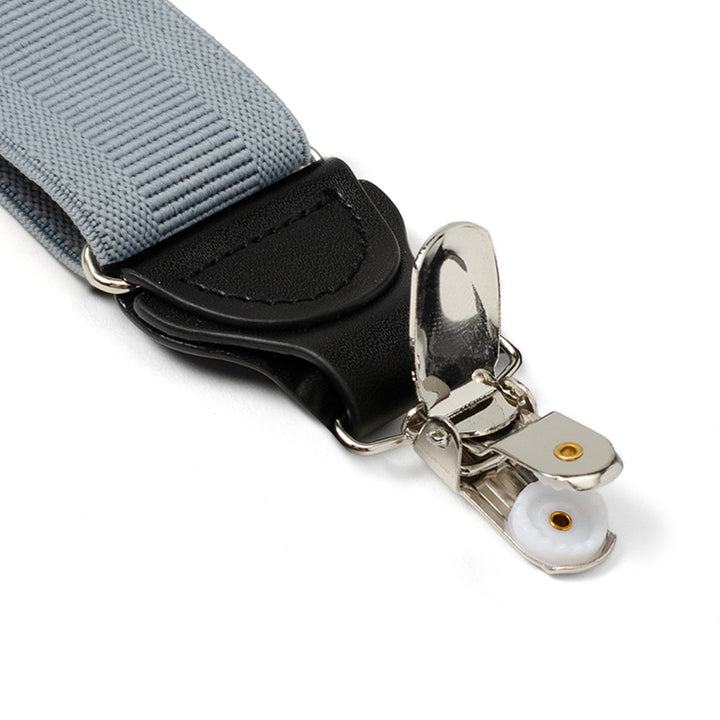 Gray Clip Suspenders Image 3