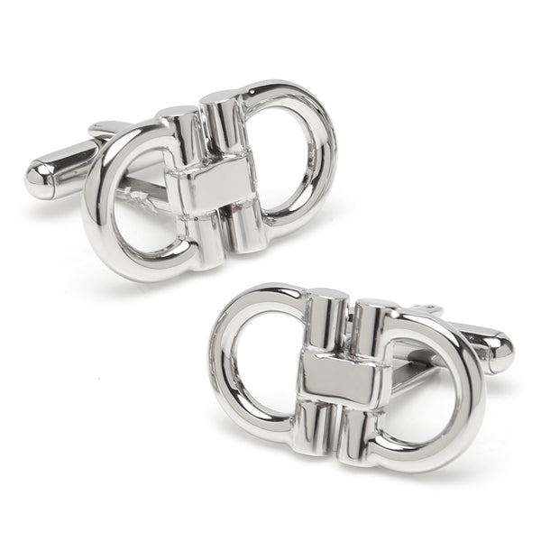 Horse Bit Stainless Steel Cufflinks Image 1