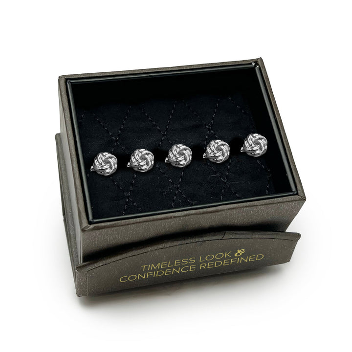 Silver Knot Studs Only Image 5