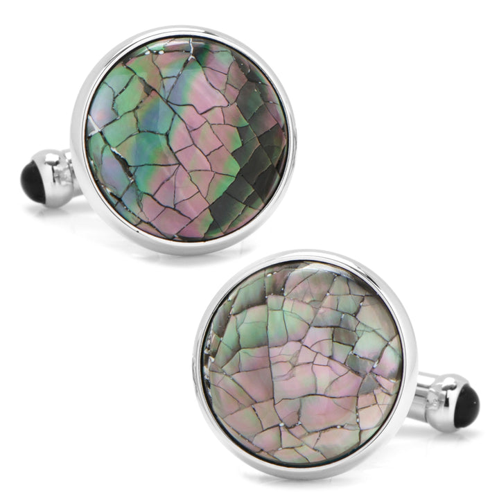 Mosaic Smoke Mother of Pearl Stud Set Image 5