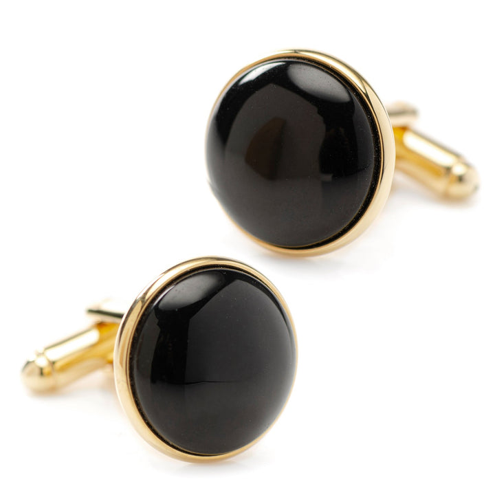 Gold and Onyx Stud Set Image 5