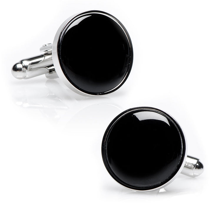 Silver and Onyx Stud Set Image 6