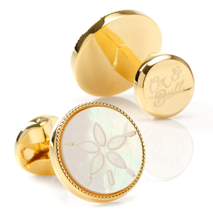 Sand Dollar Mother of Pearl Cufflinks Image 2