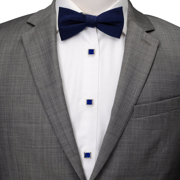 Sterling Silver and Lapis JFK Presidential 5-Stud Set Image 2