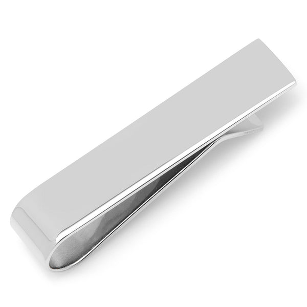 Short Stainless Steel Engravable Tie Bar Image 1