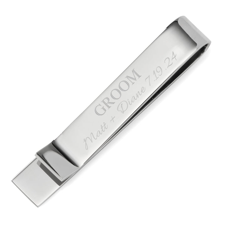 Wedding Party Engravable Tie Bar Image 4