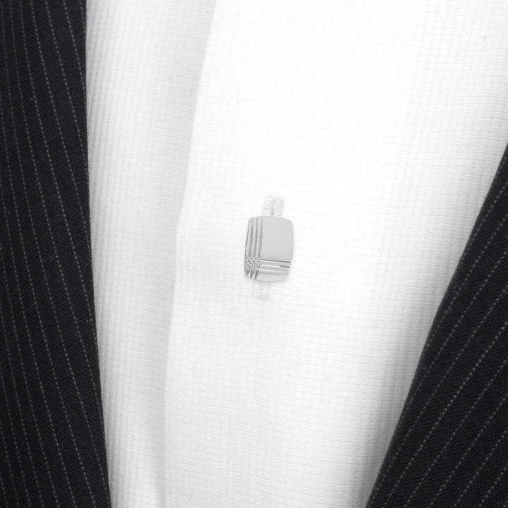 Sterling Silver Tartan Plaid 5-Studs Image 4