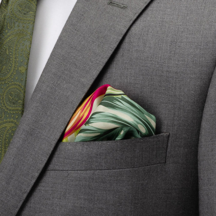 Tropical Leaf Multi Pocket Square Image 2