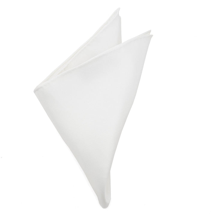 White Silk Pocket Square Image 3