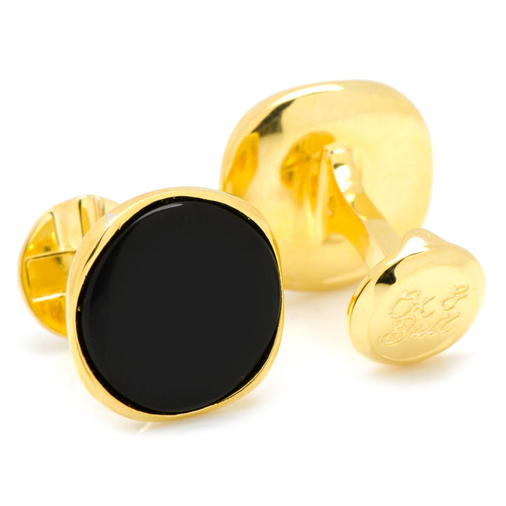 Vermeil Classic Formal Onyx Cufflinks Image 2