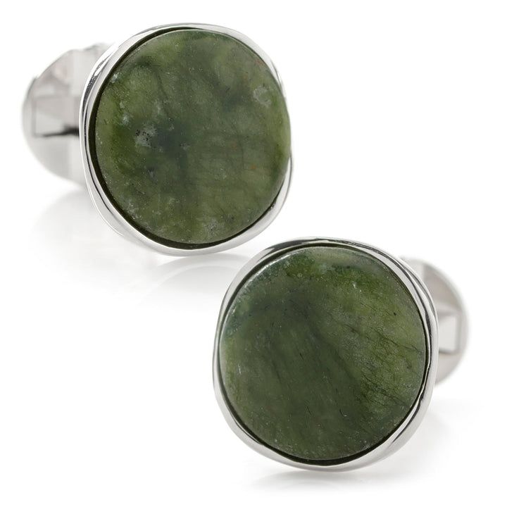 Seraphinite Stone Sterling Silver Cufflinks Image 1