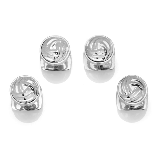 Modern Knot Sterling Silver Studs Image 1