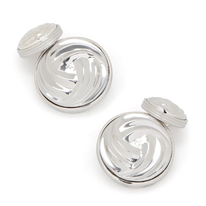 Modern Knot Sterling Silver Cufflinks Image 1