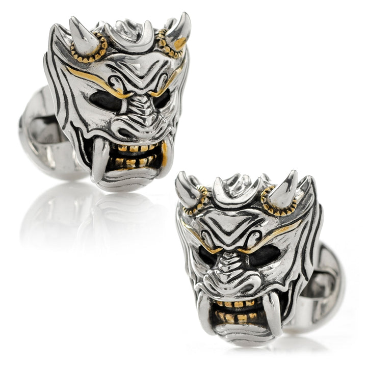 Samurai Mask Cufflinks Image 1