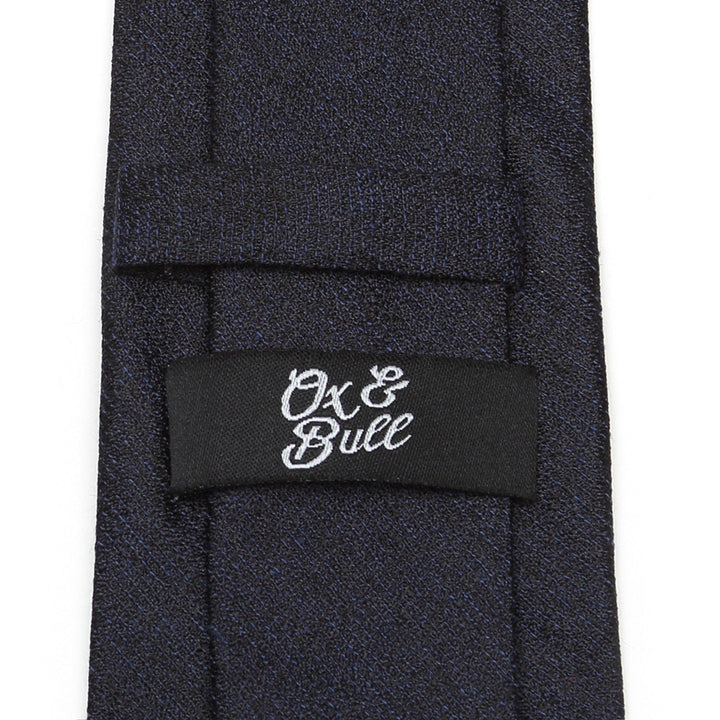 Heathered Blue Wool Men's Tie Image 4